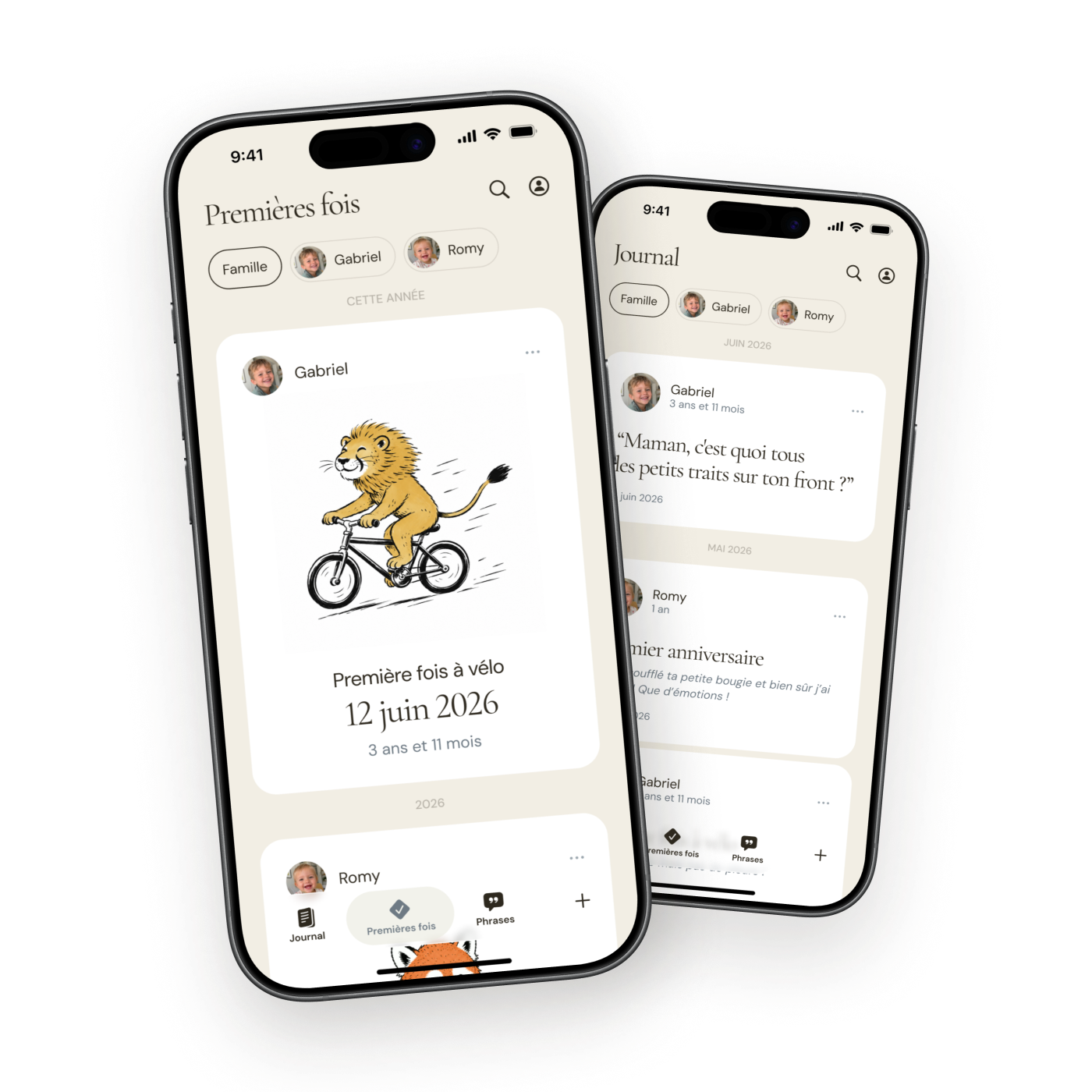 L'application Mareva sur deux iPhone